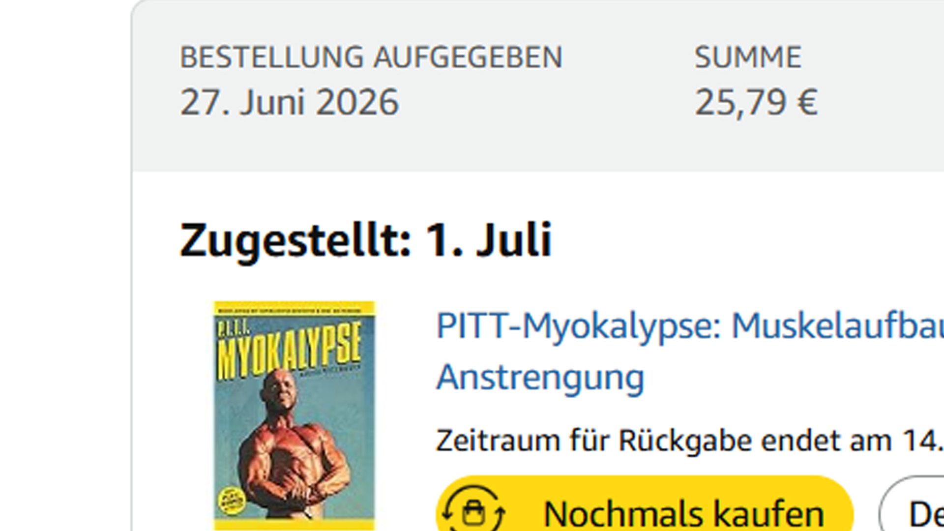 Gezahlt von infinityboy99: Buch Fitness