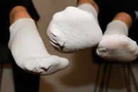 ***verkauft*** Getragene weiße Socken