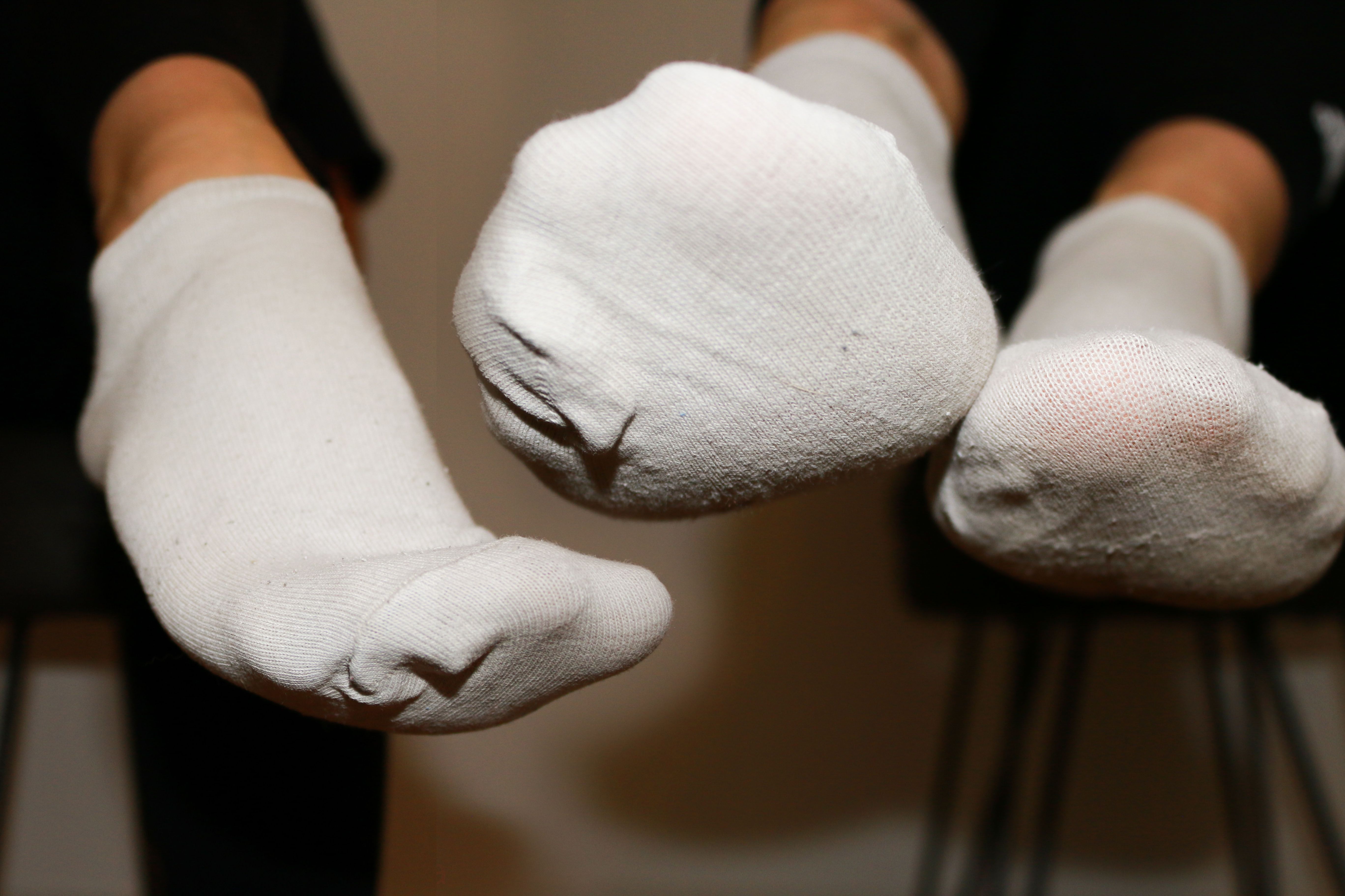 ***verkauft*** Getragene weiße Socken