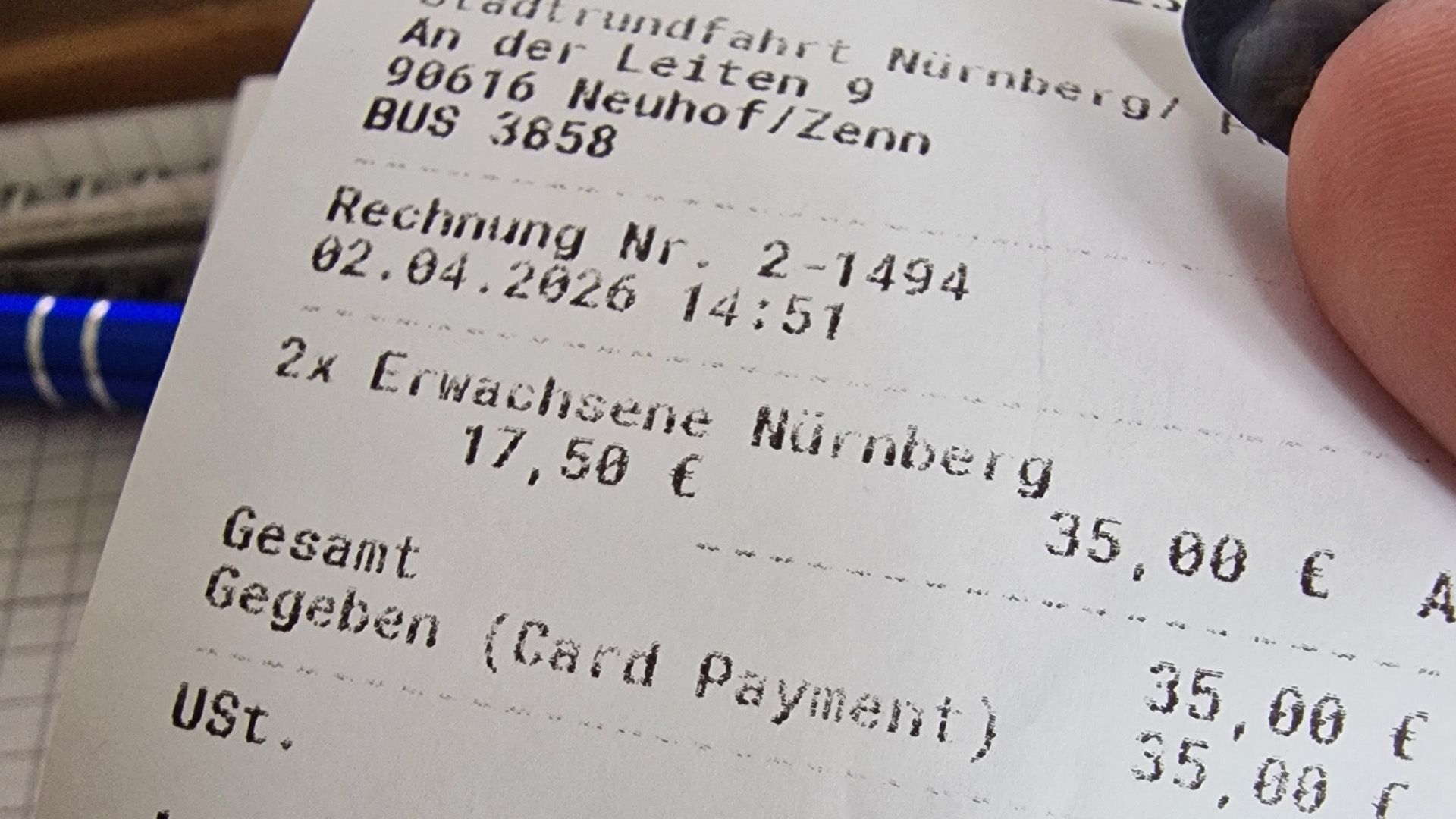 Gezahlt von infinityboy99: Nürnberg - Stadtrundfahrt